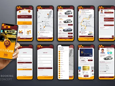 Taxi booking app. Concept adobe illustrator concept figma graphic design mobile mobile app. ui uiux