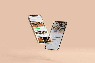 FOOD APP app delivery food graphic design mobile orange ui ux