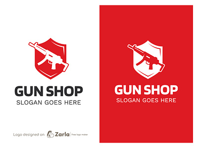 Gun Shop Logo branding firearms logo free logo free logo maker gun logo hunting logo logo logo design logo maker pistol logo