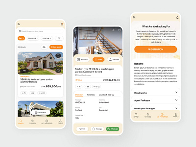 Real Estate App app design realestate ui uidesign unique