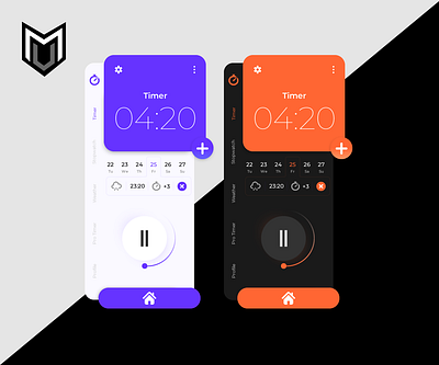 Timer app design analysis analysis app design app appdesign brand design branding clock dark design designer designs graphic design light settings settings app design timer timerapp ui ui design web