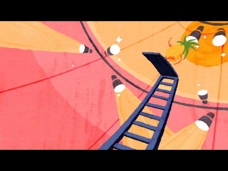 Circus 2d animation animation 2d cel animation commercial design flat frame framebyframe fruit graphic design illustration motion motion graphics spot style tv