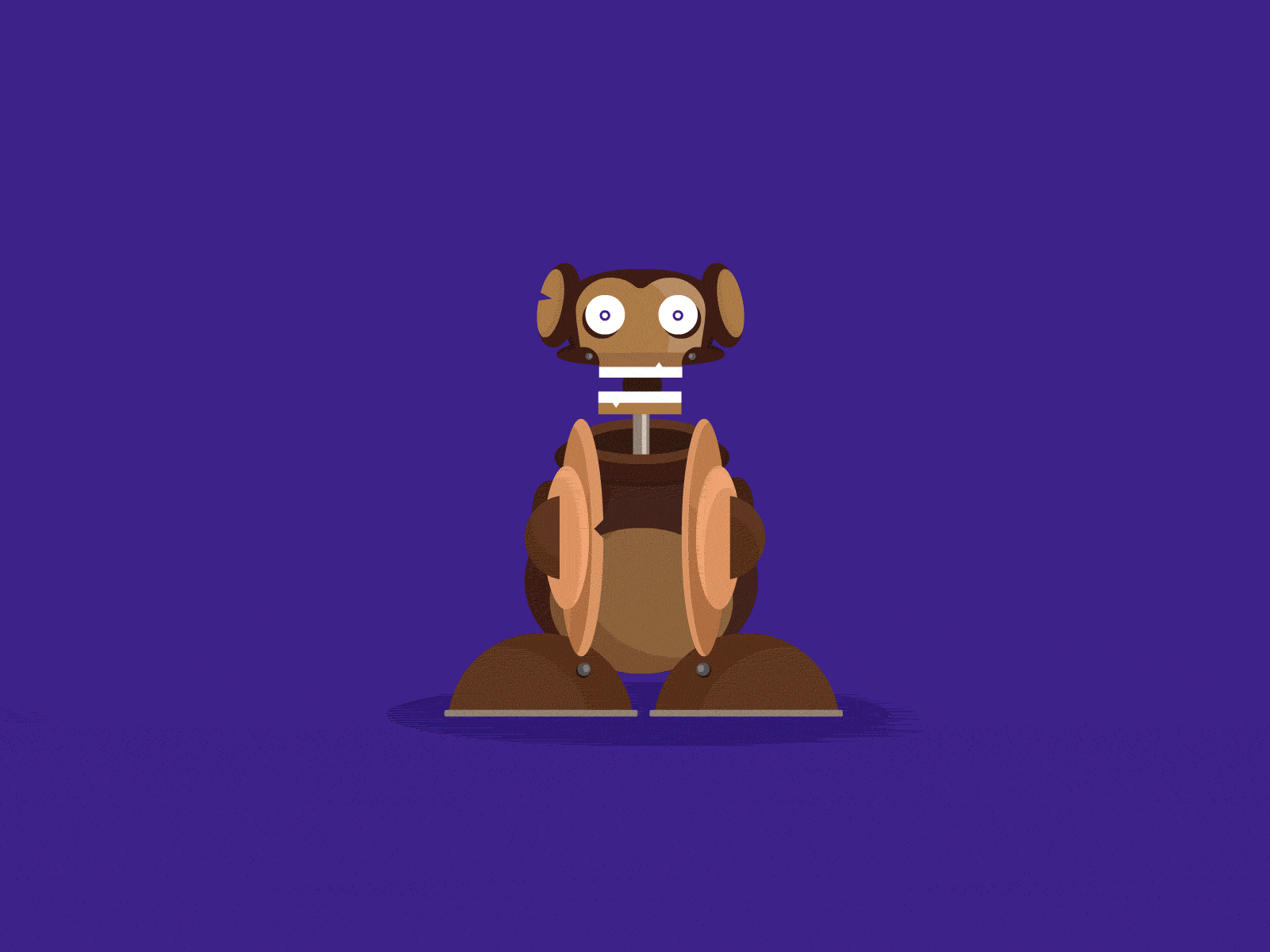 АРКАН / ОБЕЗЬЯНА design graphic design illustration vector персонаж фиолетовый