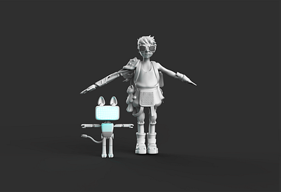 Apocalyptic kiddo (WIP) 3d animation apocalypse character future game modelling sci fi sculpting