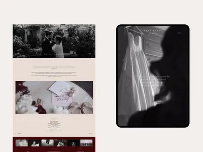 Luca Zarik Films Squarespace Website black and white blush branding design event design minimalist squarespace squarespace website typography ui web design website website design wedding wedding and events wedding dress wedding website