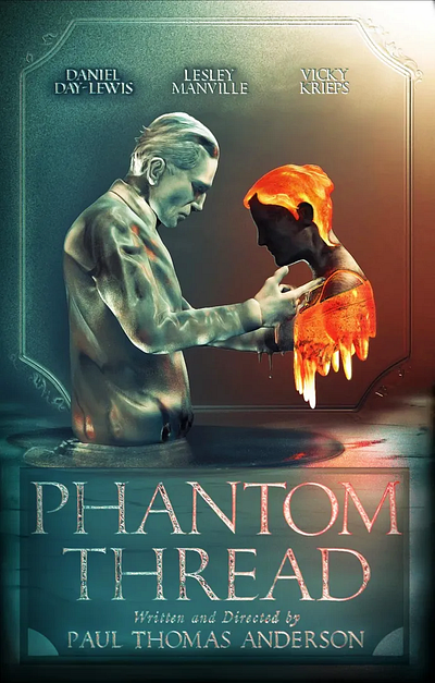 Phantom Thread Movie Alternative Poster 3d 3d art anatomy character design figure illustration zbrush