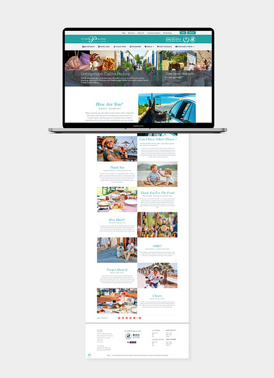 Landing Page Cyprus Paradise brand identity branding design landing page layout tour operator touristic web page