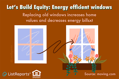 New Windows flowers home house illustration real estate windows