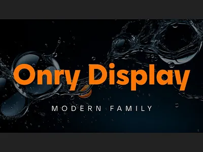 Onry Display Modern Sans Serif bold branding display edgy foreign font game header headline high fashion italics logotype magazine modern onry display modern sans serif powerful presentation sans serif sports strong title