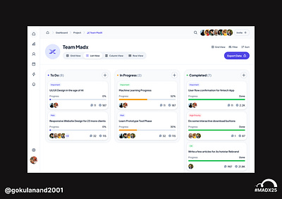 Kanban Board kanban board uidesign uxuidesign