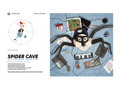 SPIDER CAVE branding design illustration typography