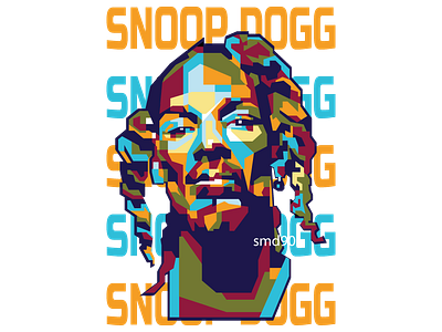 Abstract Geometric Snoopdogg in WPAP bestrapper pop art smd90 snoopdogg wpap