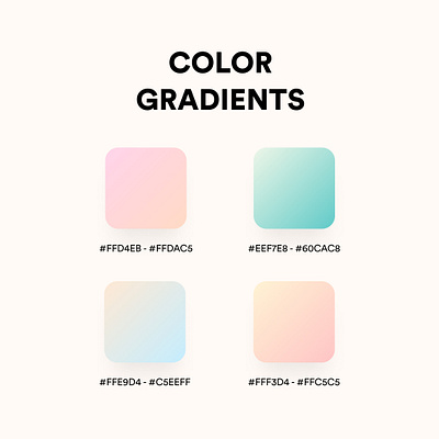 Color Gradients colour gradients logo presentation web design