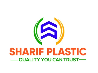 SHARIF PLASTIC LOGO 3d animation branding design graphic design illustration logo motion graphics ui vector