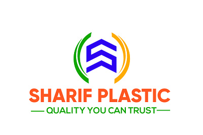 SHARIF PLASTIC LOGO 3d animation branding design graphic design illustration logo motion graphics ui vector