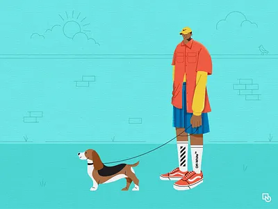 Walkies character design characters cleandesign flat flat design flat illustration illustration minimal art vector vectorillustration