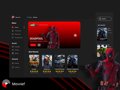 Movvief App ui