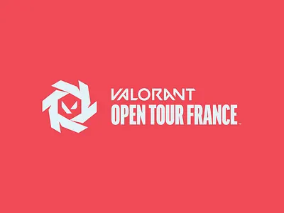 VALORANT Open Tour France branding graphic design logo riot games valorant