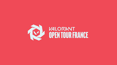VALORANT Open Tour France branding graphic design logo riot games valorant
