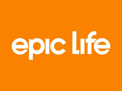 Epic Life - Wordmark design logo typography vector