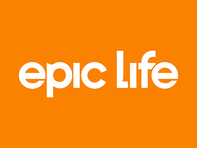Epic Life - Wordmark design logo typography vector
