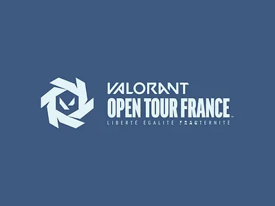 VALORANT Open Tour France branding graphic design logo riot games valorant
