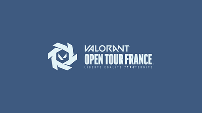 VALORANT Open Tour France branding graphic design logo riot games valorant