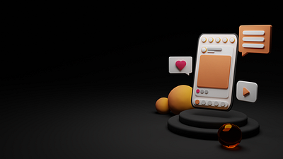 3D phone illustration