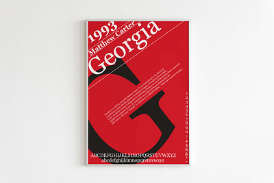 Georgia Typographic Poster graphic design poster