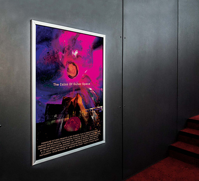 Color of Outer Space Movie Poster advertisement graphic design poster