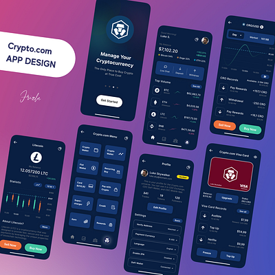 Crypto.com APP redesign blockchain cro crypto cryptocom cryptocurrency