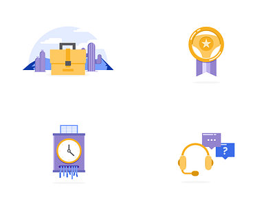 Driver app illustrations set app awards clock design dessert driver emptystate illustra illustration set support time ui wheel zerostate