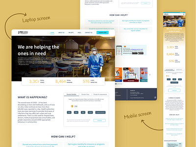 Government Website Redesign (PM CARES Fund) behance project government website redesign home page redesign uidesign uiux website redesign