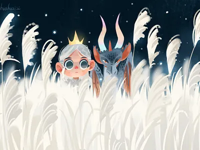 girl/dragon girl illustration