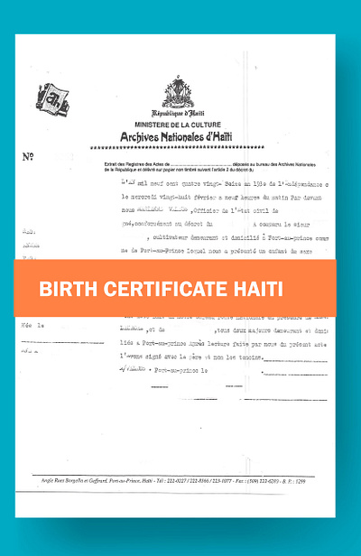 Birth Certificate Template Haiti birth certificate haiti birth certificate haiti template