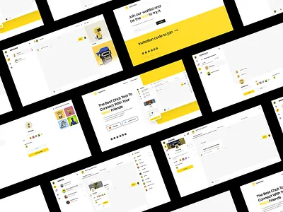 CyberChat - Web3 SocialFi Chat bitcoin blockchain btc chat crypto homepage landingpage minimal minimalist nft platform social socialfi ui web web3 website