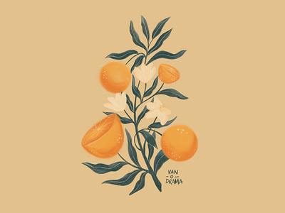 Fall artwork art artwork digital art digital artwork drawing fall fall art fall inspired illustration illustrations orange oranges procreate procreate illustration