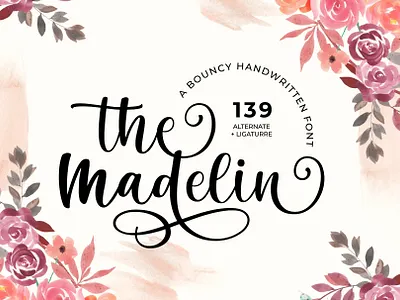 The Madelin - Handwritten Font the madelin handwritten font