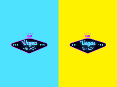 VEGAS PALACE | CASINO LOGO best logo 2021 branding casino logo creative logo design eye catchy logo graphic design las vegas casino club logo logo logo design logo designer minimal minimal logo minimalism modern neon light logo online casino club online casino club logo vegas palace logo