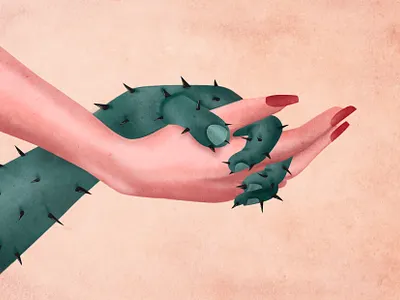 Love hurts close up conceptual illustration design editorial illustration graphic design illustration illustrations illustrator love love hurts narative illustrations procreate realistic relationships storytelling texture