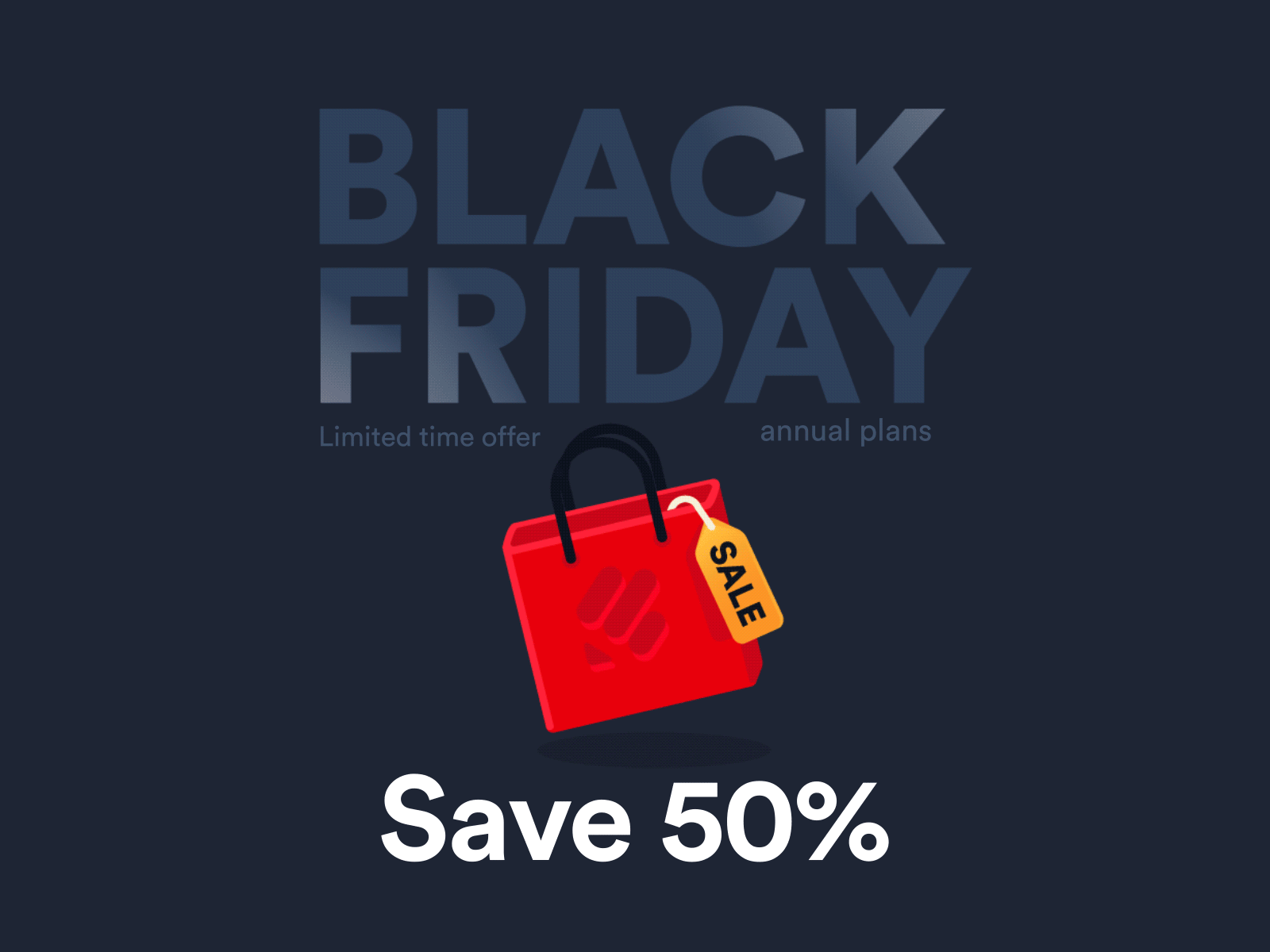 Black Friday Sale black friday gif animation jotform loop sale save 50
