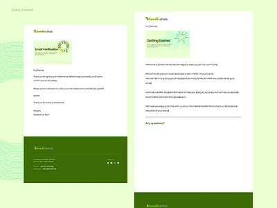 SeedersHub Email Template Samples branding design email design ui ux