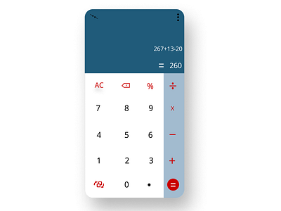 Calculator UI app application art calculatorui design information ui ux