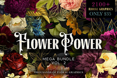 Flower Power Mega Bundle Vol 2 3d animation app branding design graphic design icon illustration logo motion graphics ui