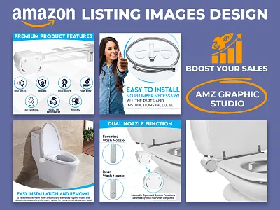 Seatless Bidet - Amazon Listing Images Design amazon listing images