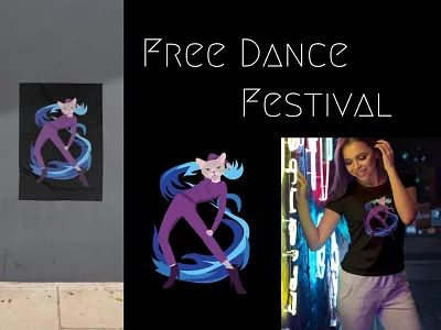 Free Dance Festival design illustration vector
