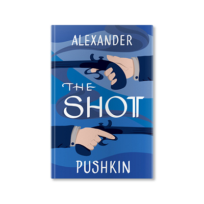 The Shot by Alexander Pushkin Book Cover book cover design illustration lettering typography