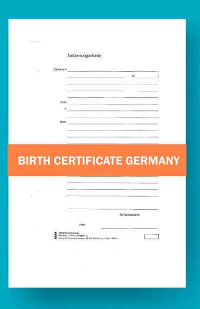 Birth Certificate Template Germany birth certificate birth certificate template