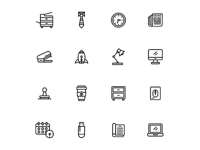 Free Workplace Icons Set cartooning design free icons freebie icons download icons set illustration illustrator logo ui vector vector design vector download vector icons work workplace workplace icon