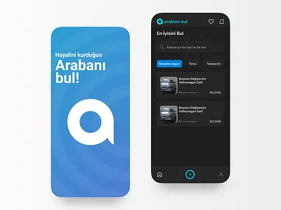 Arabanı Bul Mobil Uygulama Arayüz Çizimi figma interface mobil interface mobile mobile design mobile ui ui uiux user interface ux